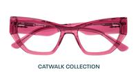 Crystal Purple Scout Harmony Cat-eye Glasses - Flat-lay