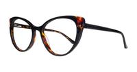 Bi layer Black / Havana Scout Hayley Cat-eye Glasses - Angle