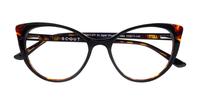 Bi layer Black / Havana Scout Hayley Cat-eye Glasses - Flat-lay