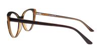 Bi layer Brown Horn Scout Hayley Cat-eye Glasses - Side