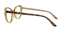 Bi layer Havana / Yellow Scout Hayley Cat-eye Glasses - Side