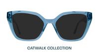 Crystal Blue Scout Helen Cat-eye Glasses - Sun