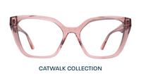 Crystal Peach Scout Helen Cat-eye Glasses - Front
