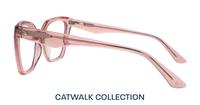 Crystal Peach Scout Helen Cat-eye Glasses - Side