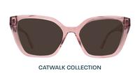 Crystal Peach Scout Helen Cat-eye Glasses - Sun