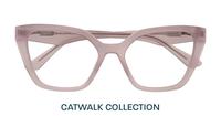 Milky Pink Scout Helen Cat-eye Glasses - Flat-lay