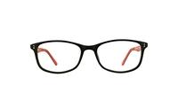Matt Black Scout Henri Rectangle Glasses - Front