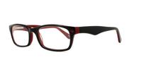 Black/red Scout Hero Rectangle Glasses - Angle