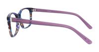 Lilac Blue Scout Hollie Rectangle Glasses - Side