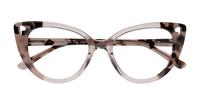 Nude Havana Scout Holly Cat-eye Glasses - Flat-lay