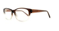 Brown Fade Scout Ignite Rectangle Glasses - Angle