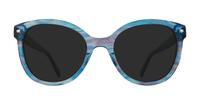 Crystal Blue Horn Scout Jade Oval Glasses - Sun