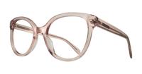 Crystal Pink Scout Jade Oval Glasses - Angle