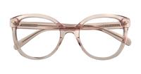 Crystal Pink Scout Jade Oval Glasses - Flat-lay