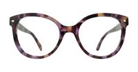 Havana Purple Scout Jade Oval Glasses - Front