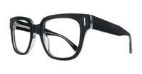 Black / Crystal Clear Scout Jenny Square Glasses - Angle