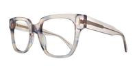 Crystal Nude Scout Jenny Square Glasses - Angle