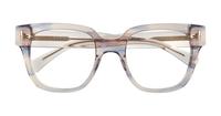 Crystal Nude Scout Jenny Square Glasses - Flat-lay
