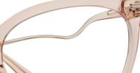 Crystal Nude Scout Jessica Cat-eye Glasses - Detail