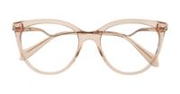 Crystal Nude Scout Jessica Cat-eye Glasses - Flat-lay