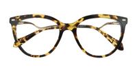 Spotty Havana Scout Jessica Cat-eye Glasses - Flat-lay