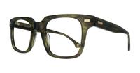 Horn Khaki Green Scout Kavon Square Glasses - Angle