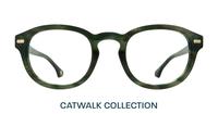 Horn Green Scout Keanu Round Glasses - Front