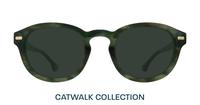 Horn Green Scout Keanu Round Glasses - Sun