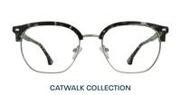 Havana Grey / Silver Scout Keegan Square Glasses - Front