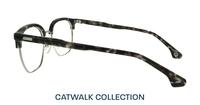 Havana Grey / Silver Scout Keegan Square Glasses - Side