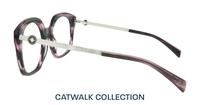 Havana Purple / Silver Scout Keira Square Glasses - Side