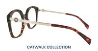 Havana/Gold Scout Keira Square Glasses - Side