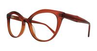 Translucent Honey Scout Kelly Wayfarer Glasses - Angle