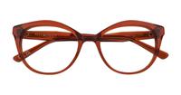 Translucent Honey Scout Kelly Wayfarer Glasses - Flat-lay