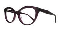 Translucent Purple Scout Kelly Wayfarer Glasses - Angle