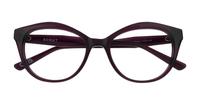 Translucent Purple Scout Kelly Wayfarer Glasses - Flat-lay