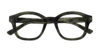 Horn Khaki Green Scout Kendal Rectangle Glasses - Flat-lay