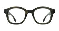 Horn Khaki Green Scout Kendal Rectangle Glasses - Front