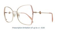 Gold / Light Pink Scout Kenna Square Glasses - Angle