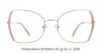 Gold / Light Pink Scout Kenna Square Glasses - Front