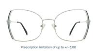 Silver / Navy Blue Scout Kenna Square Glasses - Front