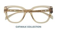 Crystal Beige Glitter Scout Kenzie Wayfarer Glasses - Flat-lay