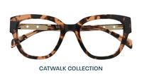 Havana Scout Kenzie Wayfarer Glasses - Flat-lay