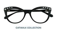 Black Scout Khloe Cat-eye Glasses - Flat-lay