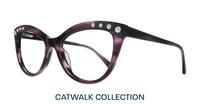 Horn Purple Scout Khloe Cat-eye Glasses - Angle