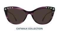 Horn Purple Scout Khloe Cat-eye Glasses - Sun