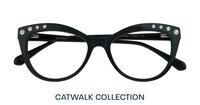 Navy Blue Scout Khloe Cat-eye Glasses - Flat-lay