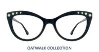 Navy Blue Scout Khloe Cat-eye Glasses - Front