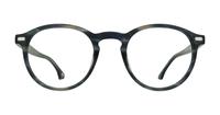 Horn Blue Grey Scout Kian Round Glasses - Front