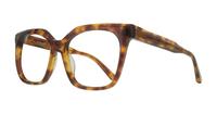 Honey Havana Scout Kiki Rectangle Glasses - Angle